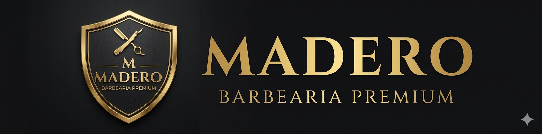 Logo Barbearia Madero